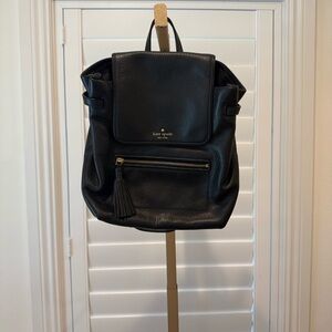 Kate Spade Black Leather Backpack. Kate Spade Chester Street Kacy backpack.